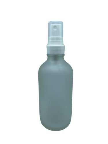 4oz clear glass bottle with sprayer