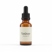 1/2oz amber glass " Vetiver"