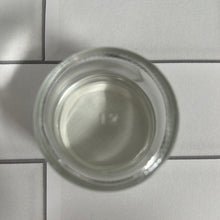 Jar 2oz clear glass with white Lid