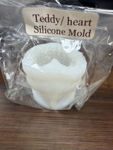 Bear with heart 3D silicone mold