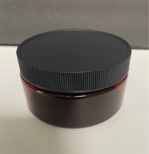 Jar 8oz low profile amber with lid