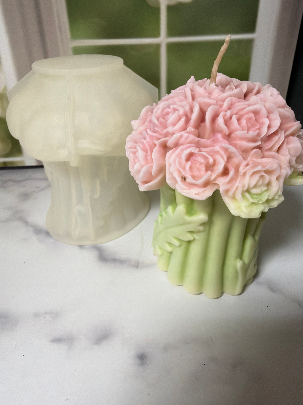 Flower Bouquet candle mold