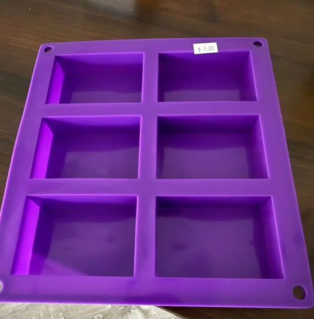Rectangle silicone soap mold