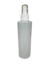 Bottle 8oz cylinder with Sprayer 24-410 White Fine Mist with 6" Tube