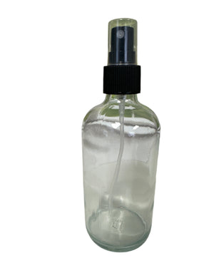 Bottle glass 8oz clear with sprayer