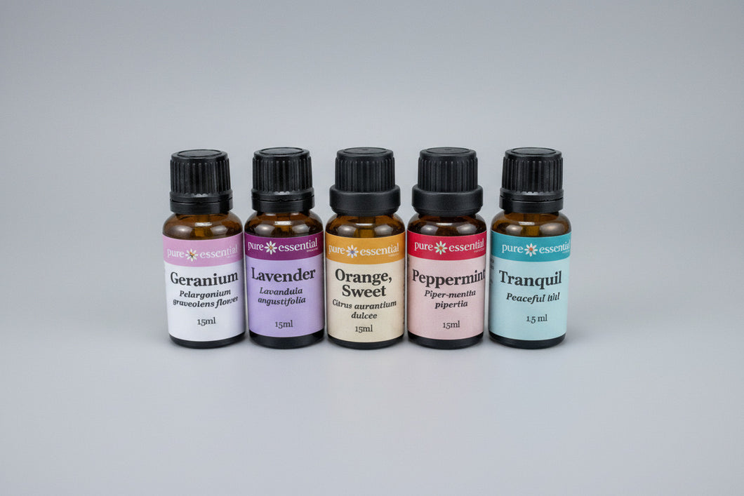 Mother's Day Essential Oil Gift Set – 5 Oils with Tranquility Blend