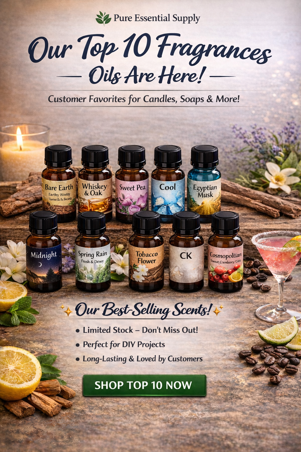 Top 10 best-selling fragrance oils set of 10
