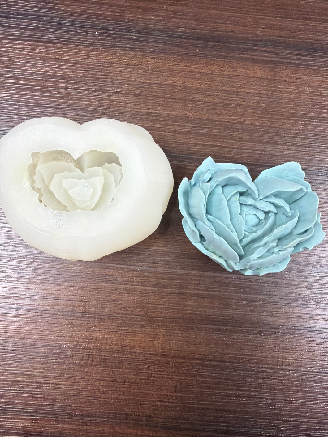Floral Heart 3D Silicone Mold