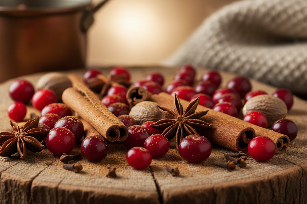 cranberry's with cinnamon and spices