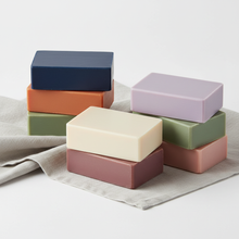 I want bars of soap solid colors in a bundle of different colors smooth tops no flowers