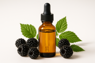 Raspberry seed oil with black raspberries