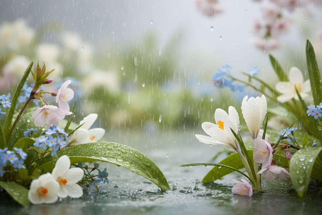 spring rain picture for our fragrance