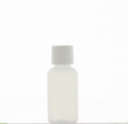 1/2oz Plastic Bottle with white Cap